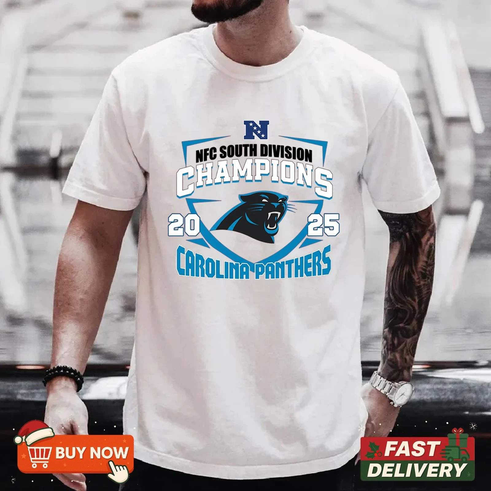 Carolina Panthers NFC South Division Champions 2025 TShirt