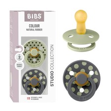 Polka Dots Pacifier 2-Pack, BPA Free Pacifiers with a Round Latex Nipple, Mad...