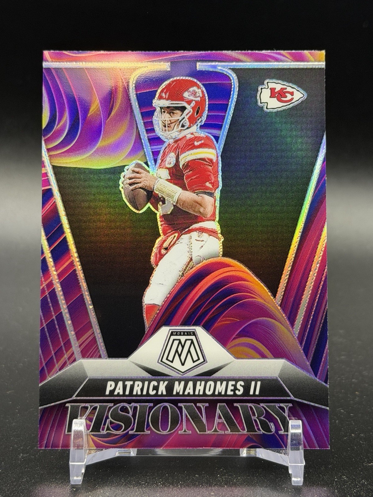 2025 Panini Mosaic Patrick Mahomes #12 Visionary Case Hit SSP Kansas City Chiefs