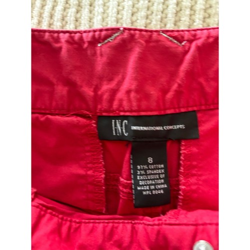 International concept INC red 5 inch shorts mid rise size 8 - Picture 3 of 6