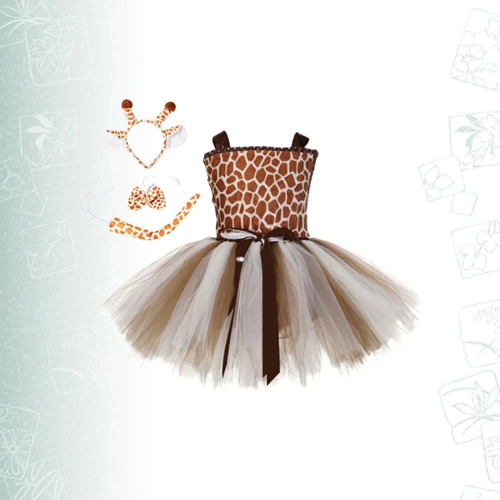 VETEMENTS Set Vestiti Giraffa Bambina Tutù Bambini Costumi Giraffa