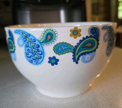 Royal Norfolk Blue Paisley 5-5/8  Cereal Soup Serving Bowl *GUC*