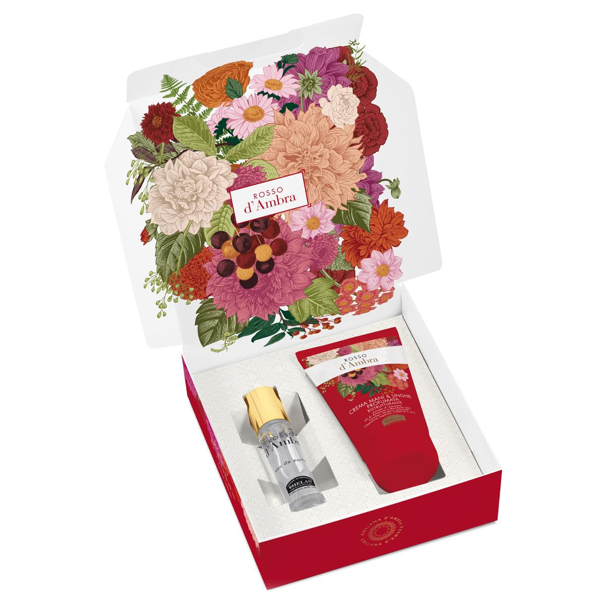 Helan, Rosso d'Ambra - Profumo Donna 10ml + Crema Mani Unghie 50ml, Cofanetto Re