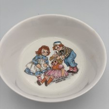 VINTAGE 1969 ONEIDA DELUXE 3258 RAGGEDY ANN AND ANDY PLASTIC BOWL - CHARMING 