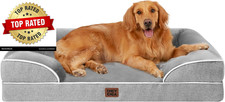 Orthopedic Dog Beds Large Sized Dog, Waterproof Memory Foam Pet Bed with Sides,