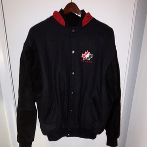 Tundra Team Canada Hockey Jacket XL Black Red Sport Outerwear Team Canada Hockey