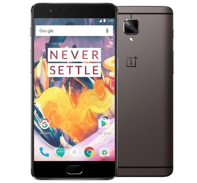 OnePlus 3T A3003 64GB Dual Sim Android Smartphone Gunmetal Neu OVP - Bild 1 von 4