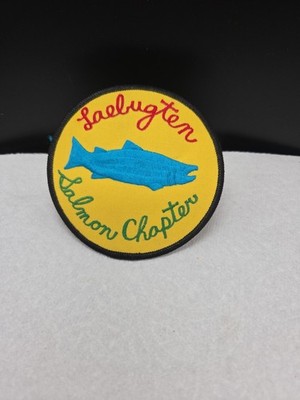 Laebugten Salmon Chapter Edmonds Washington Fisherman Patch Fishing Trout USA 