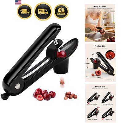 Cherry Pitter Tool Cherry Pit Remover Stainless Steel Kitchen Gadget
