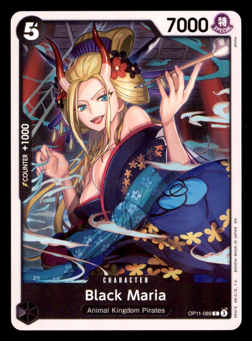 Black Maria OP11-089 Common A Fist of Divine Speed One Piece Near Mint