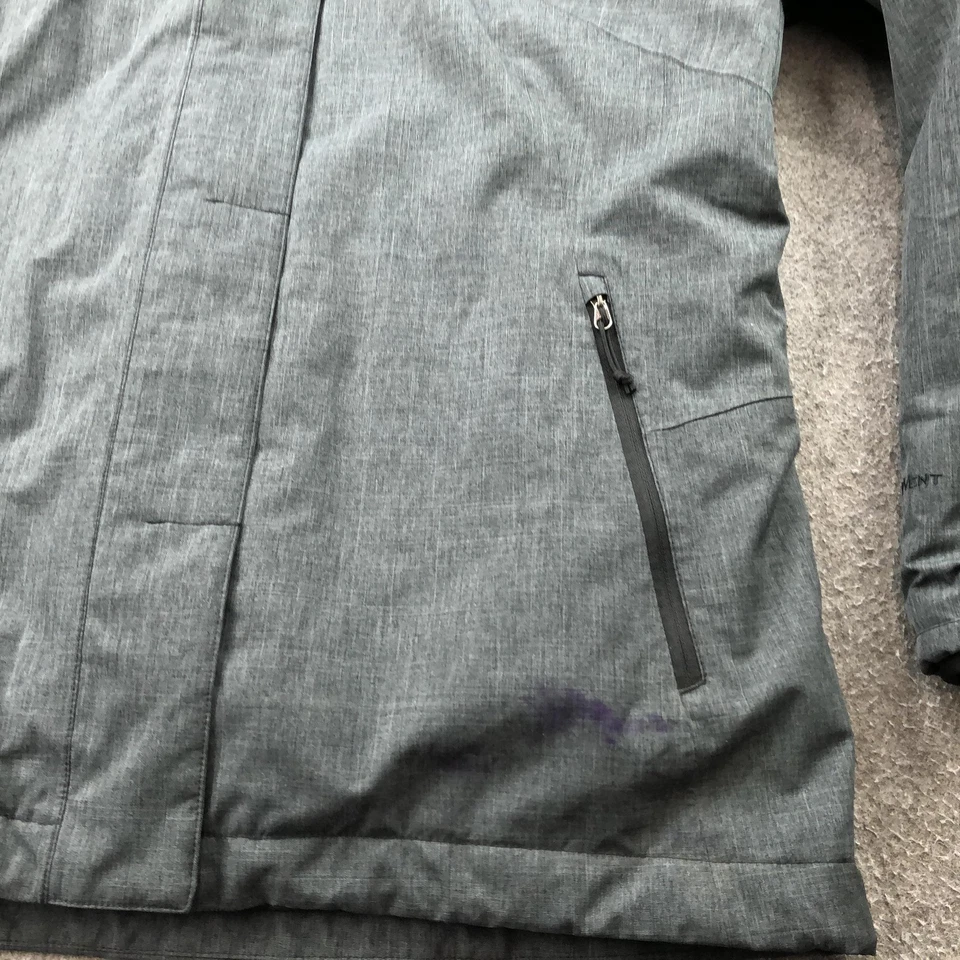 Chaqueta para mujer The North Face XL gris HyVent con capucha impermeable cremallera completa carcasa Foto 4 de 4