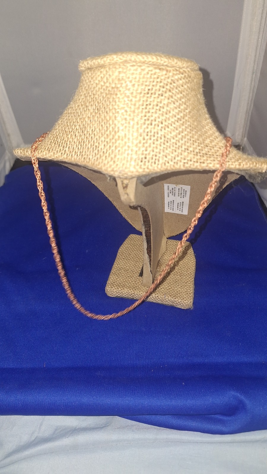 Solid Copper Turquoise Stone Arrowhead Style Pend… - image 5