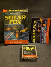 Atari 2600 Solar Fox Video Game by CBS Electronics Tested Complete In Box