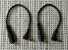 2 Pack 5.5mm x 2.5mm Male DC Power Right Angle To Female Jack Extension Cable