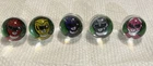 Mighty Morphin Power Rangers 5 Collectable Action Marbles Vintage 90s 1994. ”RM”