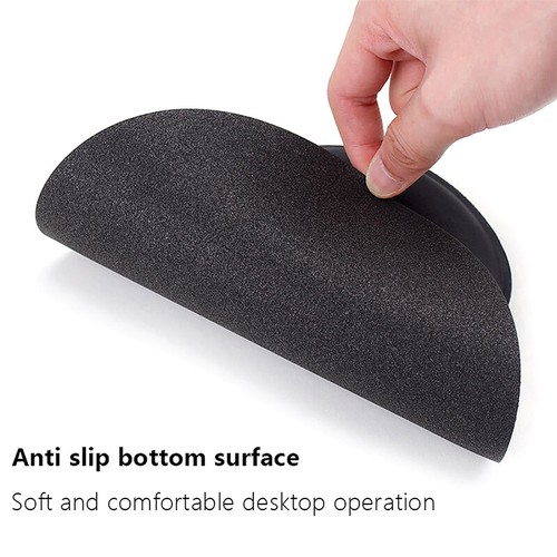 Black Mouse Pad W/Wrist Rest Pad Gaming Mousepad Mice Mat PC Laptop Accessories - Photo 7/9