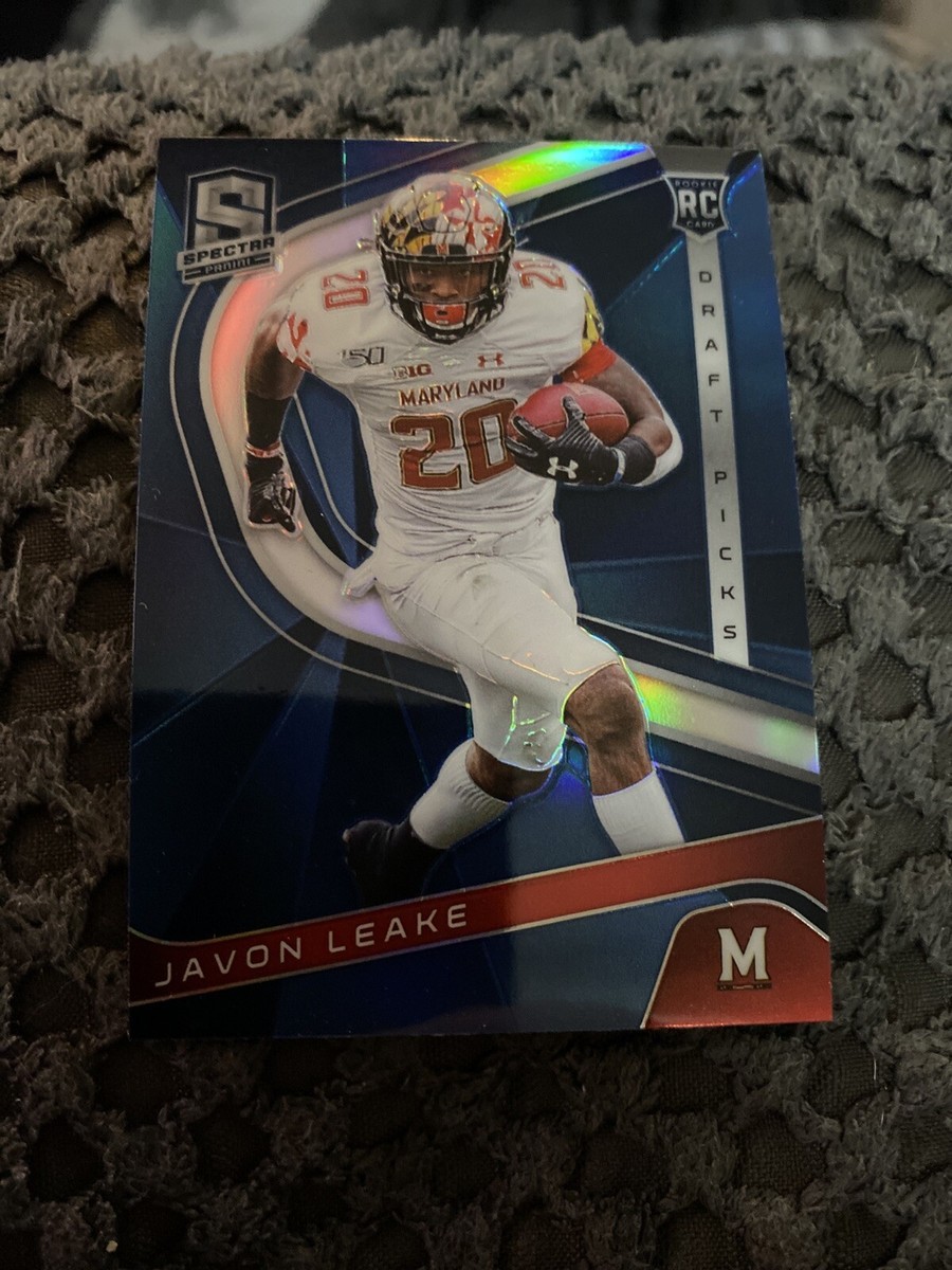 2020 Panini Chronicles Spectra Blue Parallel Prizm #12 Javon Leake