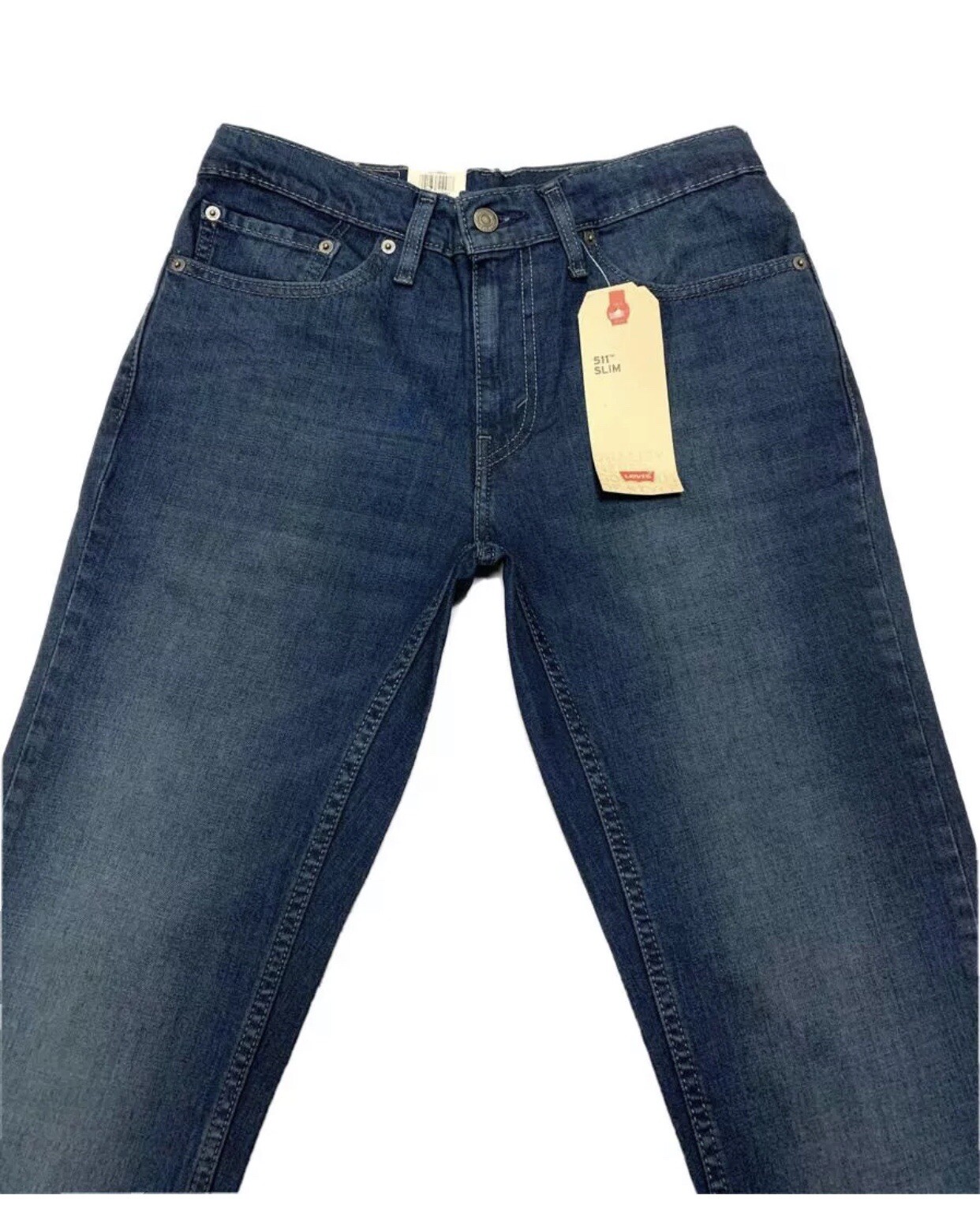 Levi's Men's 511 Slim Fit Jeans In Dark Washed Blue04511-0460 RRP£85 Without Tag image 10
