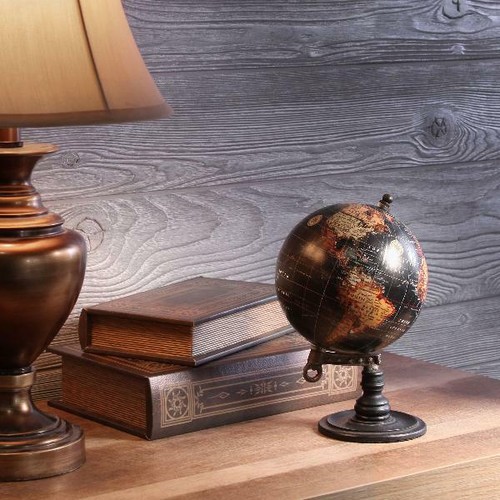 Decorative World Globe Table Top Black Desk Decor Display Small 5 in Geographic - Picture 6 of 12