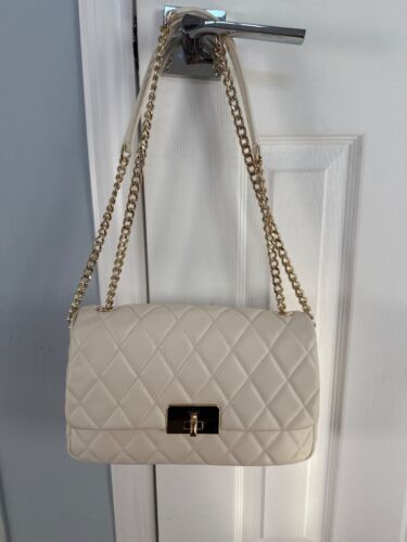Kate Spade Carey Smooth Quilted Flap Shoulder Bag, White
