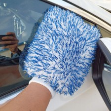2x Auto Waschhandschuh Mikrofaser Handschuh Reinigung Autoaufbereitung Neu DE