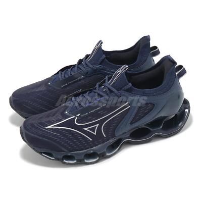 Mizuno Wave Prophecy 14 Navy White Men Road Running Jogging