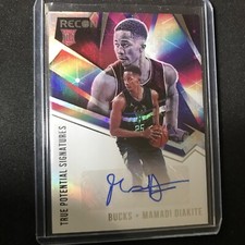 Mamadi Diakite 2020-21 Panini Recon True Potentials AUTO RC Rookie Signatures 