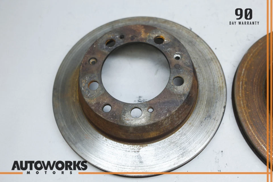 85-88 Porsche 944 924 928 Juego de 2 discos de rotor de freno trasero izquierdo y derecho OEM Foto 3 de 4