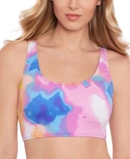 Salt + Cove Medium  Juniors Tie-Dyed Bikini Top Multi New (no tags)
