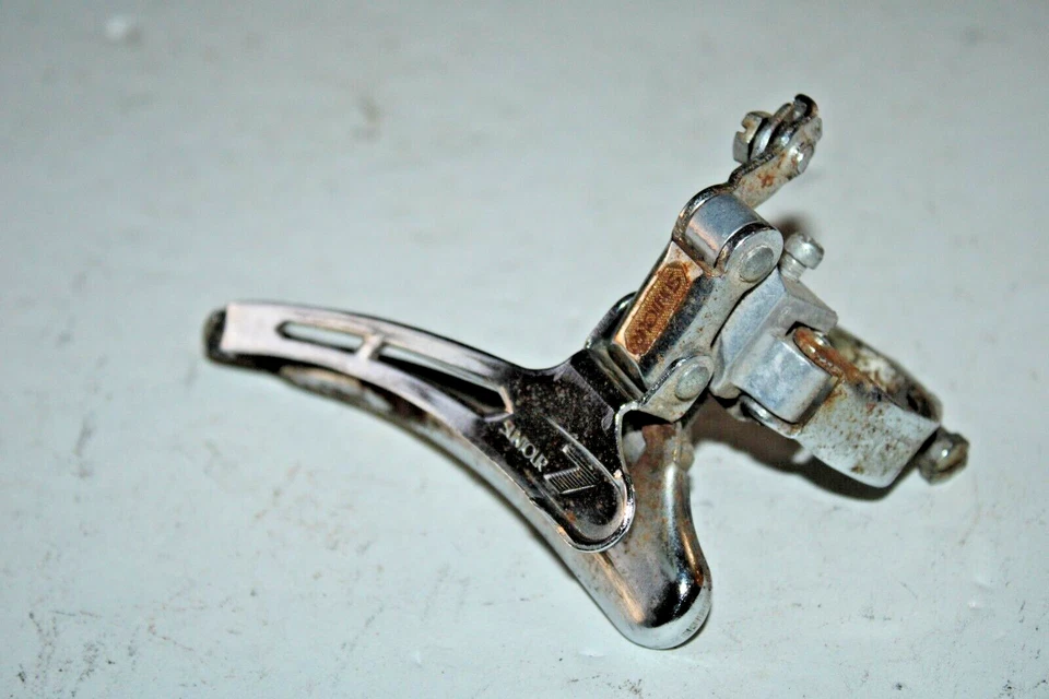 Câmbio dianteiro triplo Suntour 7 3x8 25,4mm Maeda Japan Touring café vintage :) - Imagem 2 de 4