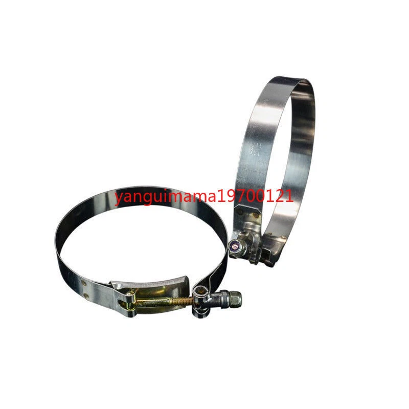 10x Premium 304 Stainless Steel T-Bolt Turbo Silicone Hose Clamp 2.5" 64-74mm - Image 3 of 4