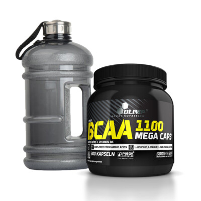 88,14 /kg Olimp BCAA 1100 Mega Caps 300 Kapseln + BONUS WATER-GALLON