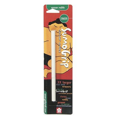 50250 Sakura 3-Piece Refill Eraser for Sumo Grip Mechanical Pencil, 1 Pack
