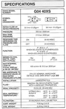STERLING G0440SX 4/2 CARTRIDGE  VALVE