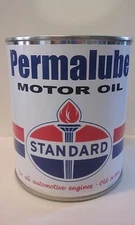 Vintage Standard Oil Permalube Can 1 qt. -  ( Re-pop Collectible )  