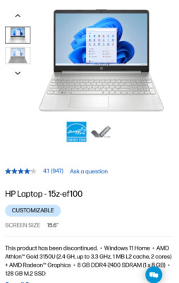 Hp Laptop GOLD DISCONTINUED CUSTOMIZED