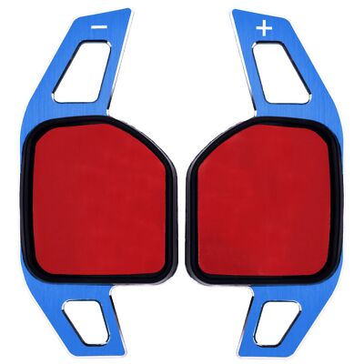 Schaltwippen Alu Verlängerung blau passend für Seat Exeo ST 3R2 3R5 Typ-B