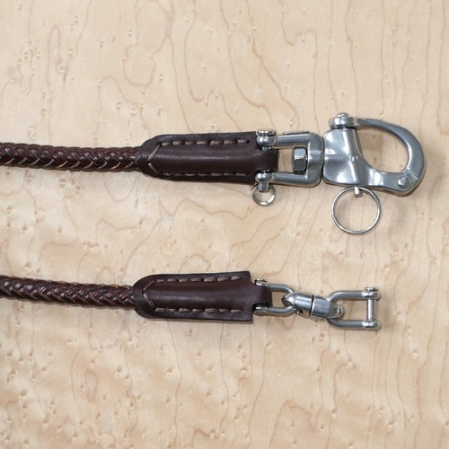 Hosenkette Leder Herren Edelstahl Schlüsselkette Lederband Leather Wallet Chain - Picture 7 of 14