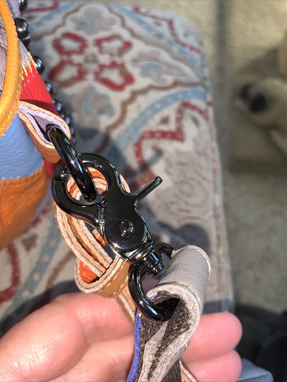 Ameri Leather Skulls And Rivets Patchwork Leather… - image 15