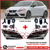 Halter Klemmen Reparatur Scheinwerfer Vorne Links+Recht FüR Leon 3 - 2013>
