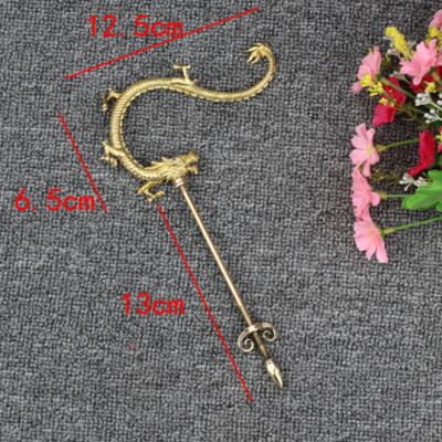 Chinese Brass Dragon Hook Pet Bird Cage Hanging Hanger Holder Supplies
