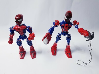 Megablok Spiderman Tech Bot Bau Figur Konvolut 2 Styles wie abgebildet
