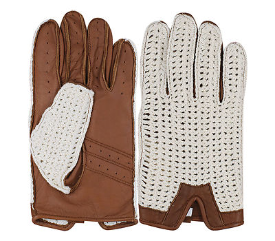 MEN'S DRIVING GLOVES REAL LEATHER RETRO CLASSIC FASHION CHAUFFEUR