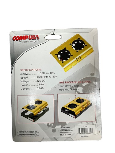 Comp USA Hard Drive Cooler Ski 289662 - Picture 2 of 2