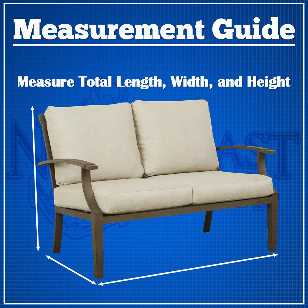 54Inch Patio Loveseat Sofa Cover Waterproof Outdoor Porch Garden