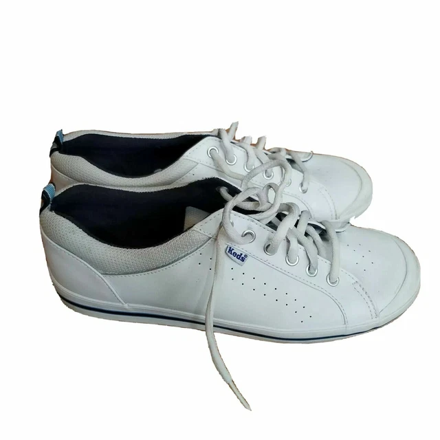 Tênis esportivo de couro branco Keds para mulheres