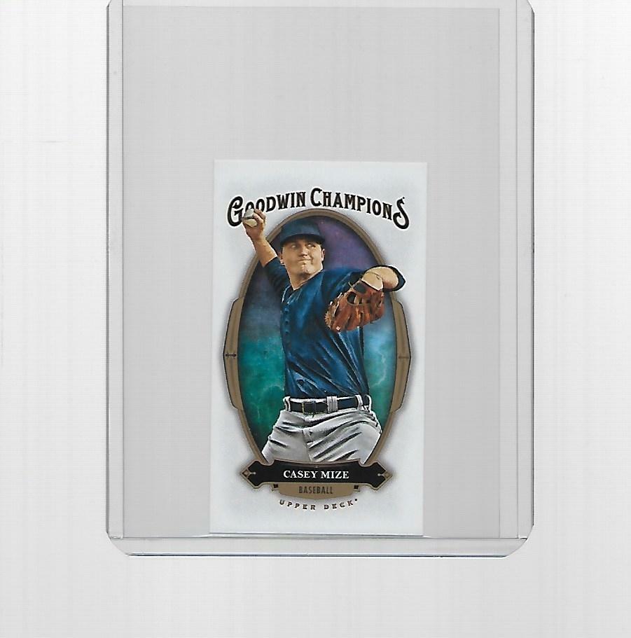 2020 UPPER DECK GOODWIN CHAMPIONS MINI BASEBALL CASEY MIZE #7