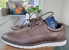 Chaps Men's Riccardo Flexx Lace-Up Casual Dress Shoe Comfort Foam Brown Size 7.5