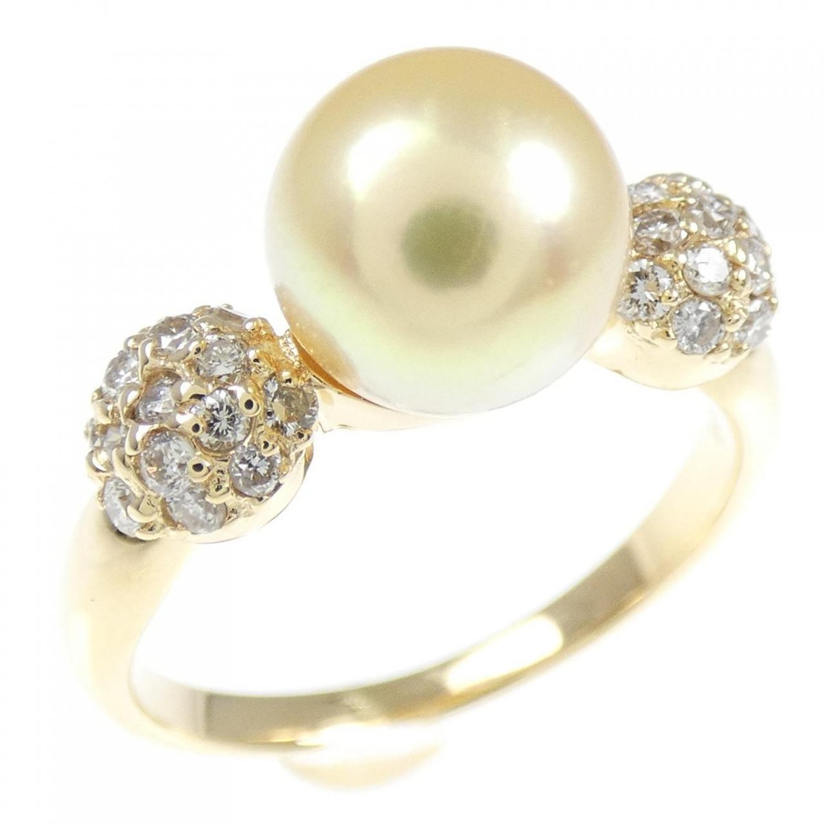 Authentic K18YG Akoya Pearl Ring 7.7mm #260-006-068-5100 | eBay