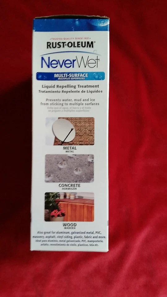 Kit de tratamiento repelente de líquidos multisuperficie NEWET 2 RUST-Oleum NEWET transparente esmerilado Foto 4 de 4